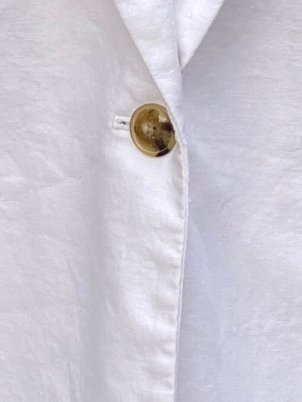 J Crew Factory Linen Cotton Schoolboy Blazer White One Button Coastal Capsule-10 - Picture 5 of 10